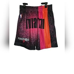 Mitchell & Ness Miami Heat Floridians Re-Take Gradient Swingman Shorts